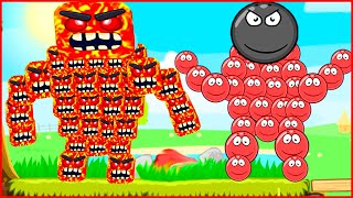 Мультик Red Ball 4 "Лавовый Босс". Анимация Игра - Красный Шар ОЗВУЧКА несносный шарик от Браяна!