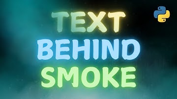 Smoke Text Effect | Python Tutorial | Graphics Design