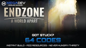 ENDZONE - A WORLD APART Cheats: Never Hungry/Thirsty, Instant Build ... | Trainer by MegaDev