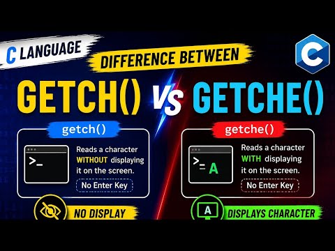 getch() Vs getche() Input Functions #cs #foryou #viral