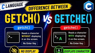 getch() Vs getche() Input Functions #cs #foryou #viral