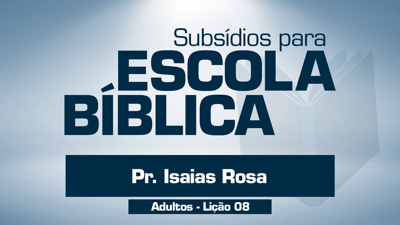 Pr. Isaias Rosa | Lição 8 - Rute; Deus Trabalha pela Família. deus şapka