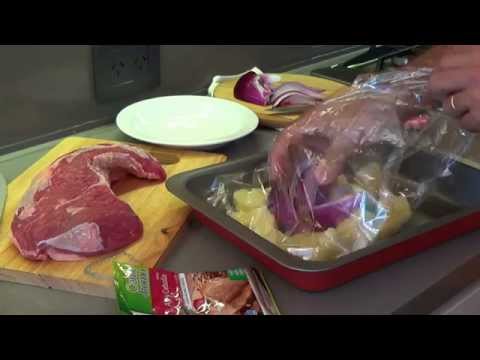 Video: Carne Al Horno En Bolsa Con Salsa De Naranja