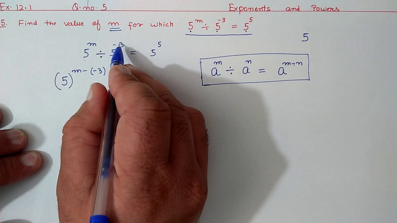 Ex.10.1 Q.5 Chapter:10 Exponents and Powers | Ncert Maths Class 8 | Cbse.