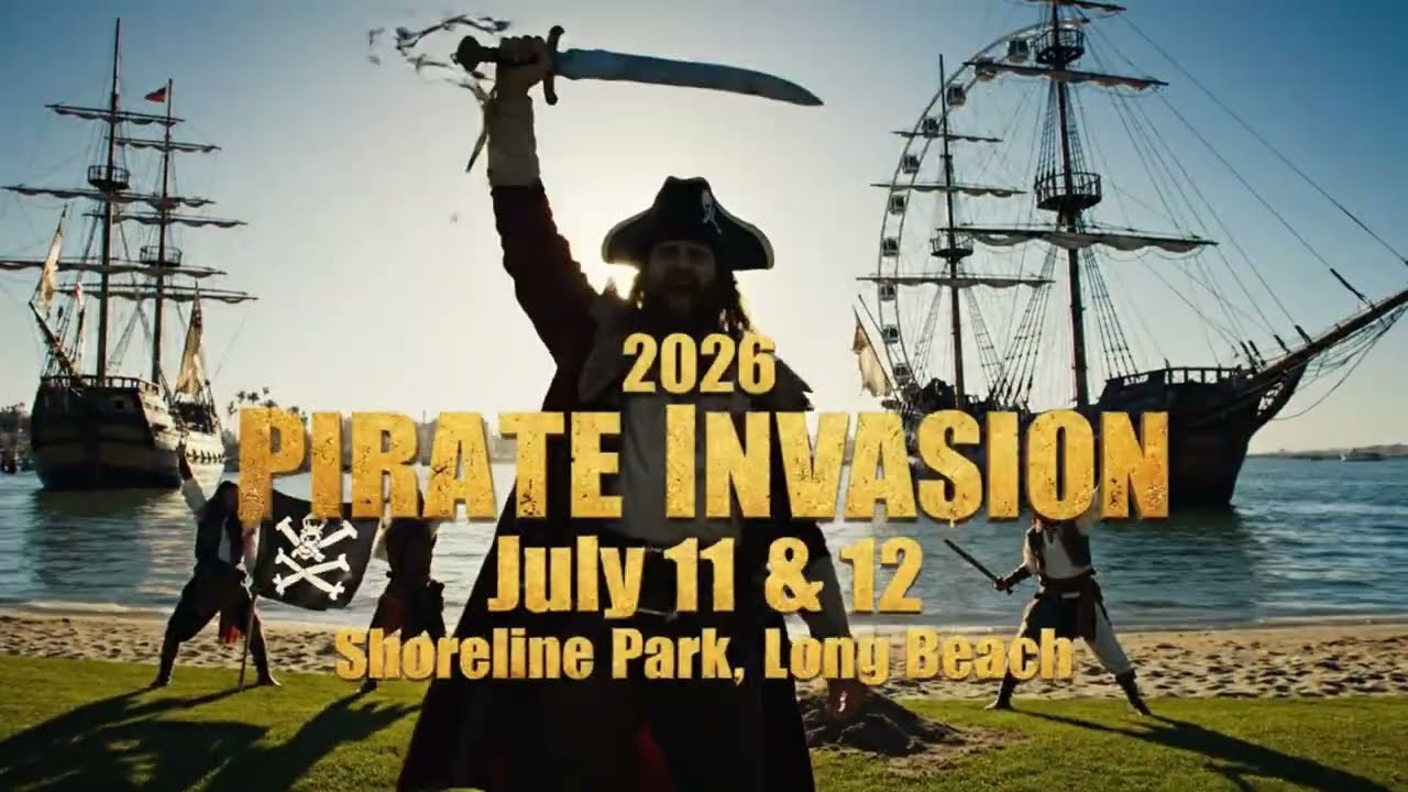  Long Beach Pirate Invasion on July 11-12, featuring Children's Day USA family activities.
