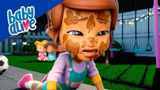 Charlie Gets A Boo Boo Playing Football ⚽️ Kids Videos and Baby Cartoons 💕 Baby Alive LIVE 🔴