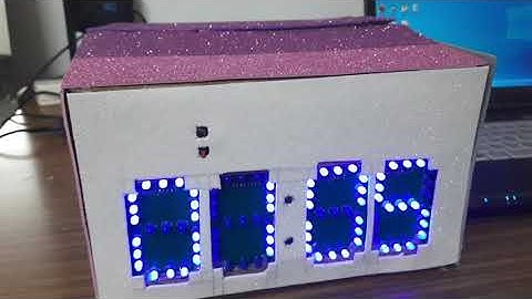 Digital Clock Using Atmega328 Microcontroller with 5mm LED