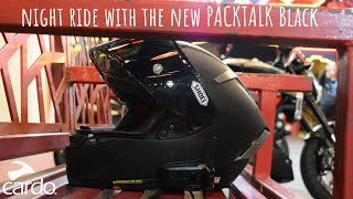 Night ride with the new PACKTALK Black 