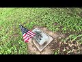 Giving thanks for Memorial Day, at Brown Family Cemetery, as our kids plant USA flags on vet graves.