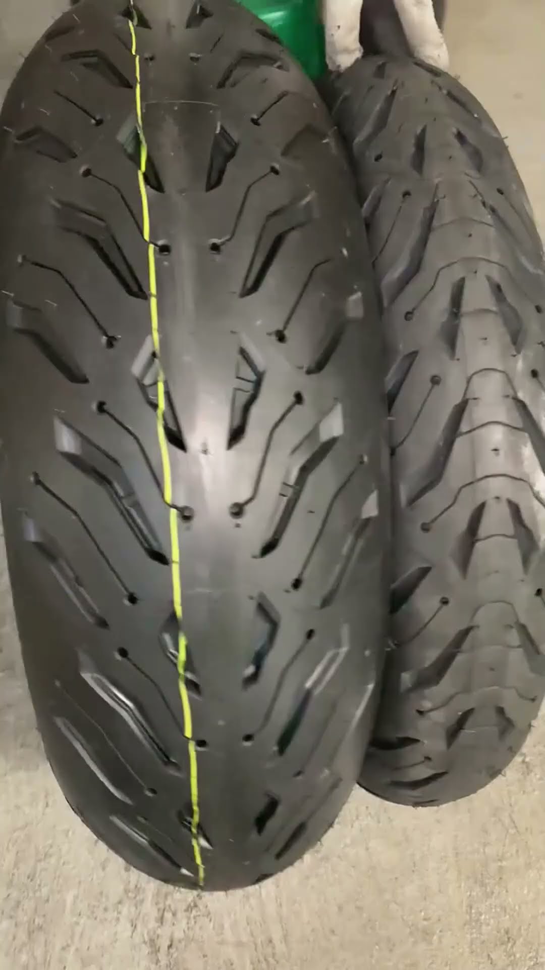 Self healing hot melt tires