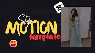 Stop Motion Capcut New Tamplate Video Editing Tutorial #stopmotion