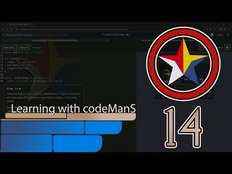 Learn Basic String and Array Methods by Building a Music Player - Step 14 | freeCodeCamp | (Beta)