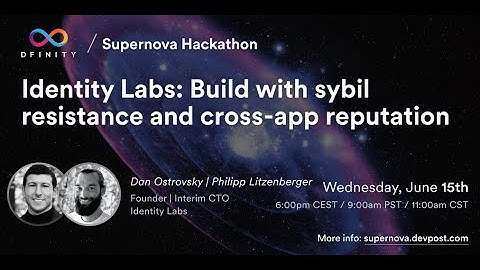 Supernova Hackathon | Workshop: Build with sybil resistance and cross-app reputation