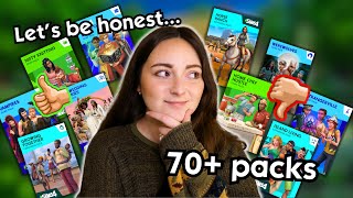 Reviewing ALL 73 PACKS For The Sims 4 in 2024