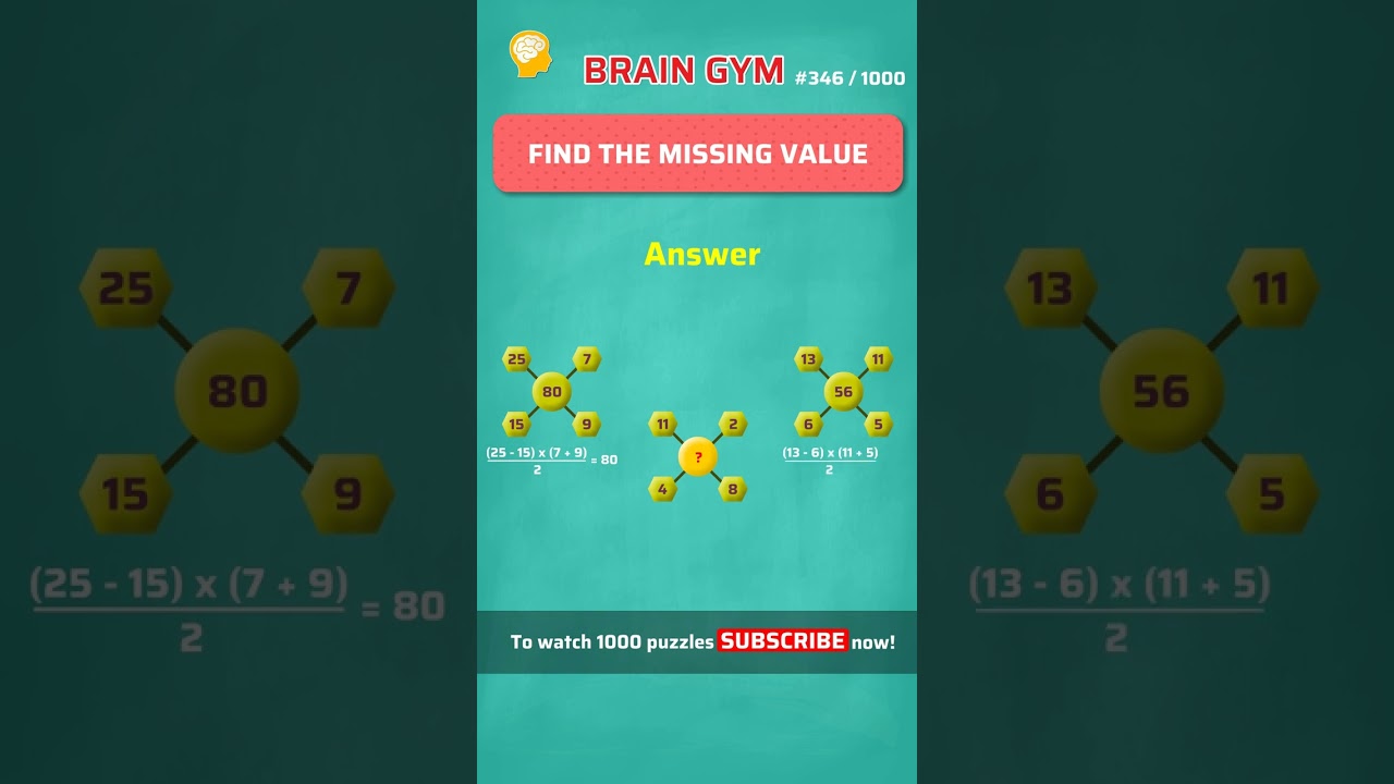 Number Pattern puzzle # 76 | Puzzles with Answer | BrainGym | 