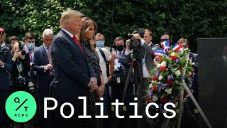 Trump and First Lady Participate in Wreath-Laying Ceremony