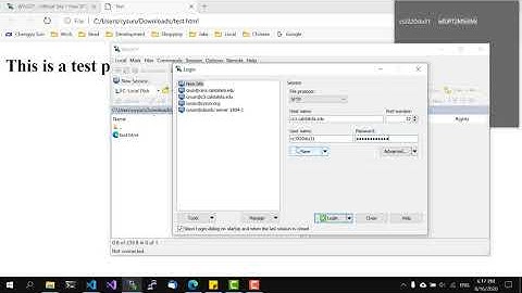 Upload HTML Pages to CS3 Using WinSCP