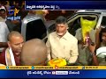 CM Chandrababu reaches Tirumala for his grandson Devansh Birthday