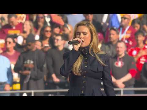Mimi Webb performs God Save the King at the NFL London Game | NFL UK & Ireland