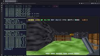 MIMEcroft.sh: A 3D game written in BASH.