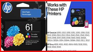 HP 61 Tri-Color Ink Cartridge: Reliable Color Printing for Your HP Printer