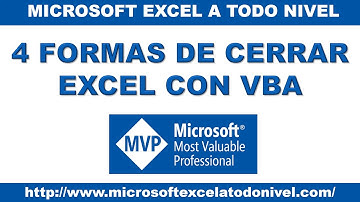 4 Formas de cerrar Excel con Macros | Tips y Trucos de Excel