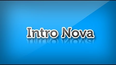 Minha intro #V1 / Primeiro Video Do canal