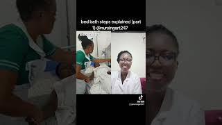 explaining steps of bed bath (part 1) @nursingart247