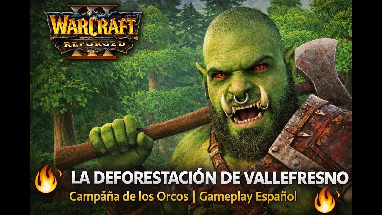 🔥La Deforestación de Vallefresno | Warcraft III Reforged – Campaña de los Orcos | Gameplay Español