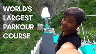 THE VLOG of the WORLD'S LARGEST PARKOUR COURSE 🇨🇳