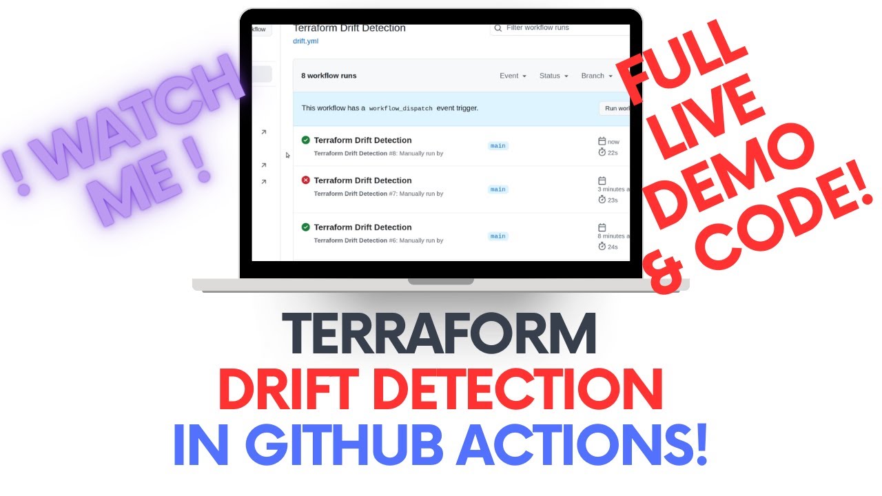 Terraform Drift Detection with GitHub Actions - DEMO How To - YouTube