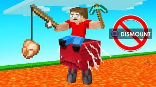 Minecraft But You ONLY RIDE The STRIDER (diamond challenge)