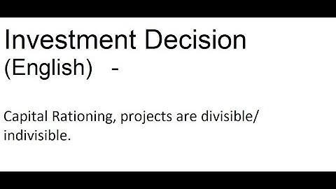 [Inter Nov.19 Q.1(d)] Capital Rationing, projects are divisible/ indivisible