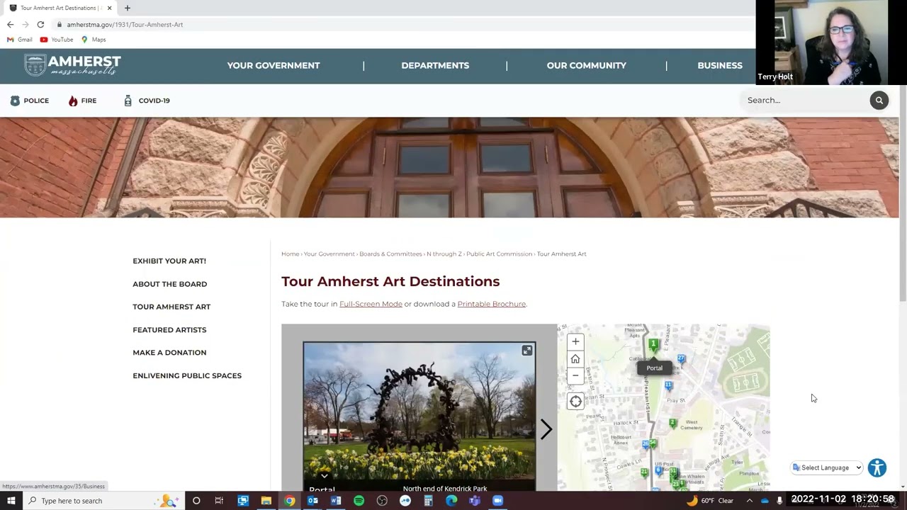 Amherst Public Art Commission 11/2/22