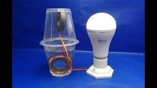 salt water with light bulbs Free energy - Experiment DIY science projects at home