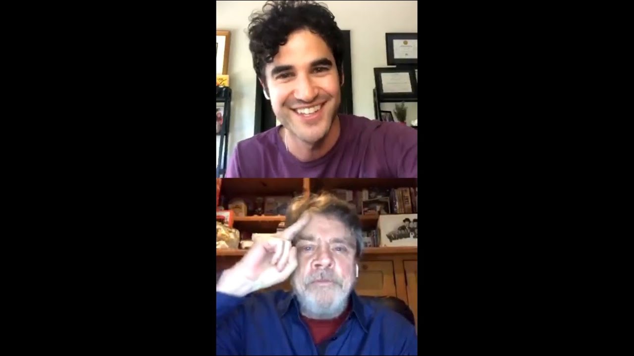 Darren Criss interviewing Mark Hamill (for Royalties on Quibi)