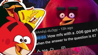 Angry Birds Movie Comments But The ACTUAL Angry Birds React