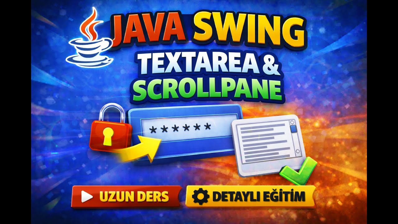 Java Dersleri #51- Swing Dersleri (TextArea & ScrollPane) - YouTube