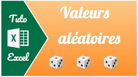 Comment obtenir des valeurs au hasard sur Excel