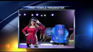 1st female ringmaster to perform at Ringling
