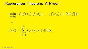 Proving a Representer Theorem