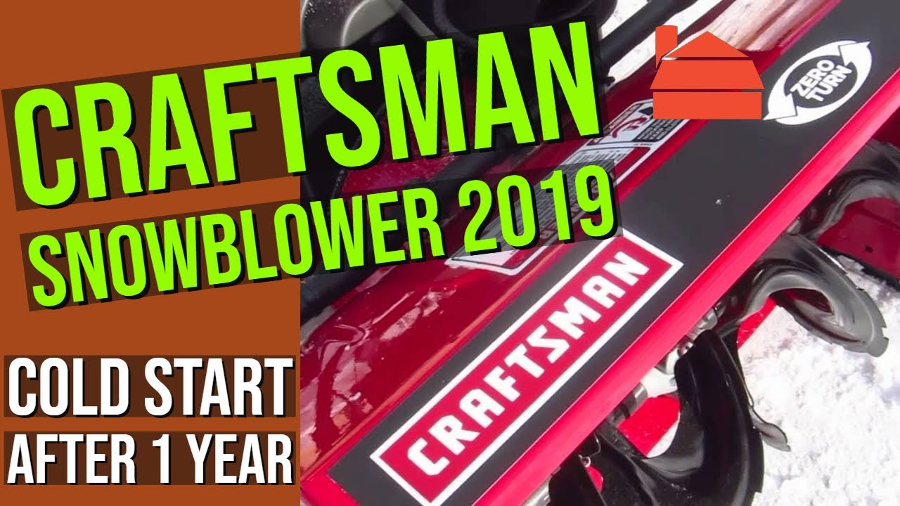 Craftsman SNOWBLOWER coldstart YouTube