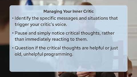 Why Do I Have An Inner Critic?