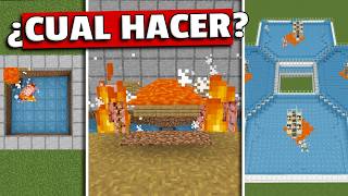 Probé 5 GRANJAS de HIERRO en Minecraft Bedrock… ¿Cuál SÍ vale la pena?