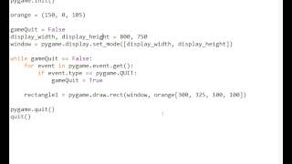 How To Use Pygame #3 - Rectangles