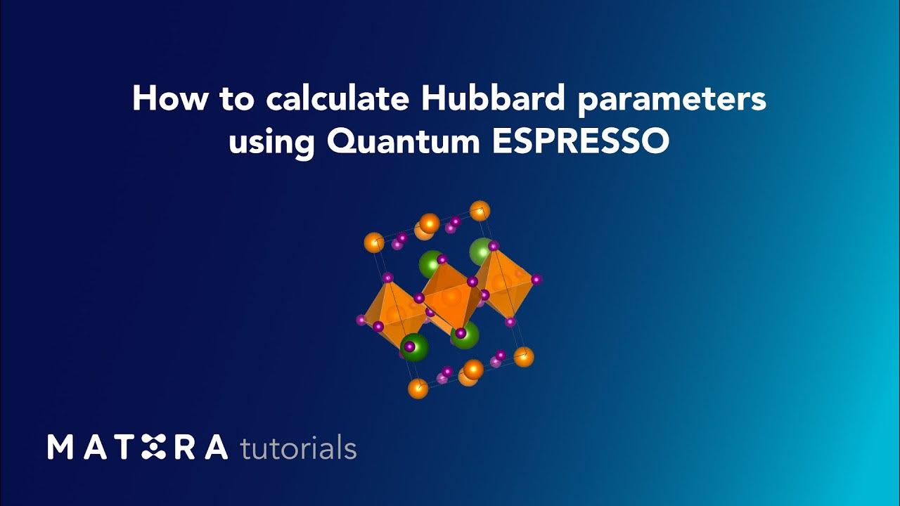 Mat3ra tutorial dft u and hubbard parameter calculation in quantum