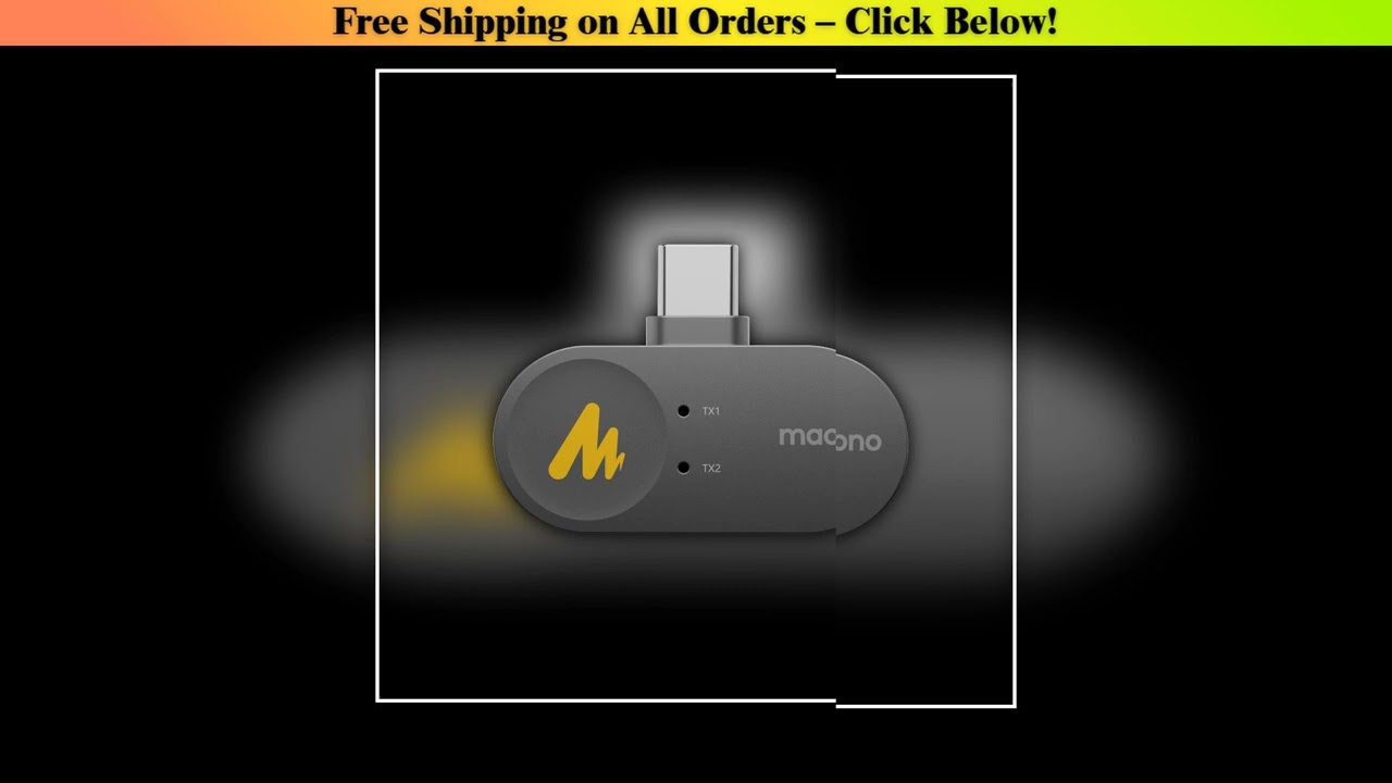 Maono Wave T5 Accessories fit for type c lightning Phones Camera Wireless Lapel Microphone for Vide