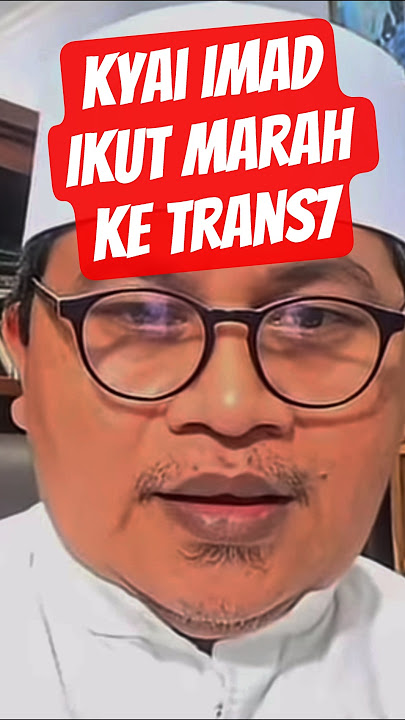Kyai-Kyai are very angry with Trans7‼️