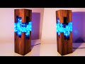 Handmade Blue Epoxy resin Night Lamp - Resin Art