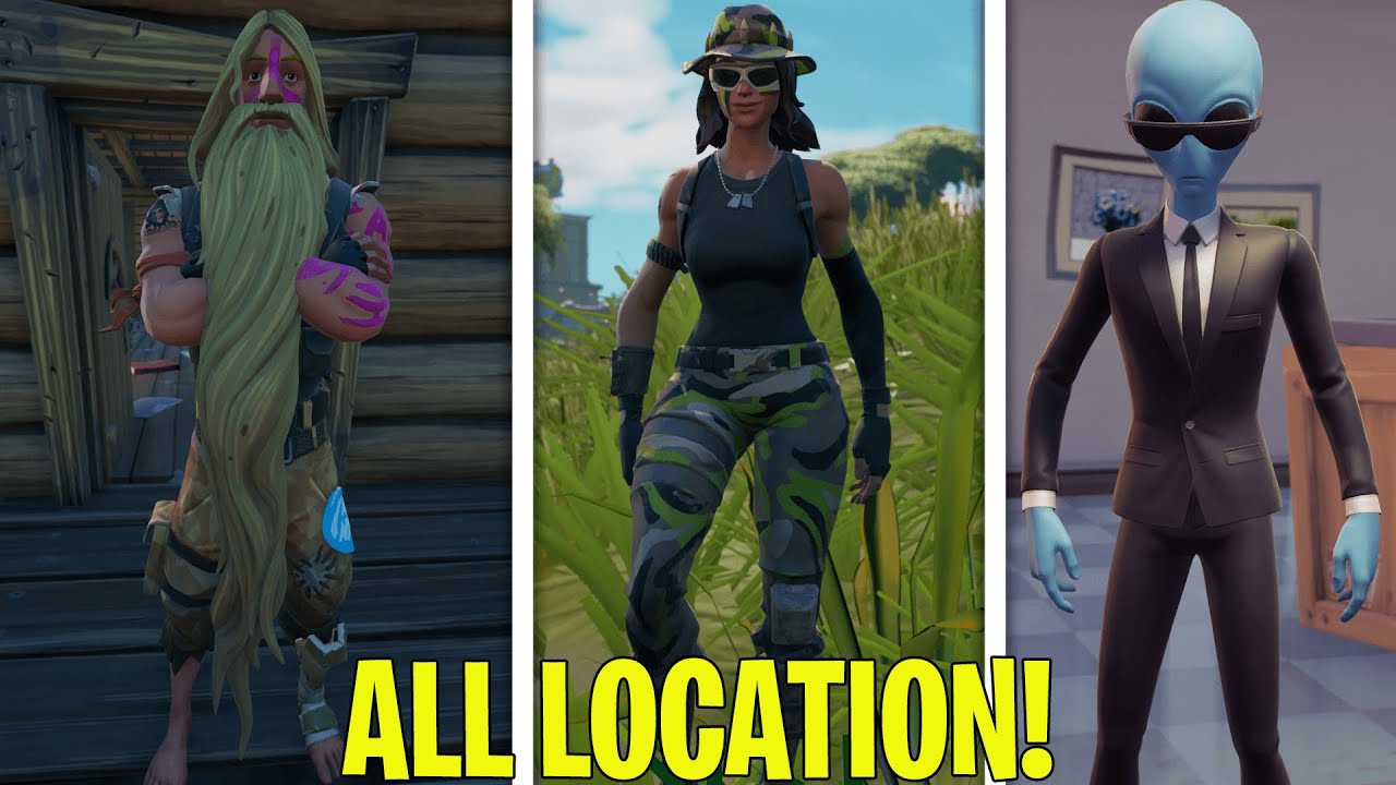 Mindwipe Bunker Jonesy, Swamp Stalker or Human Bill - Fortnite Week 8 Legendary Quest